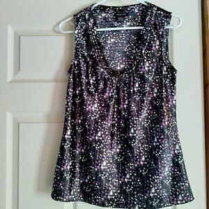 𝅺spense polkadot multicolor sleeveless blouse